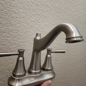 Delta Mylan brushed nickel faucet